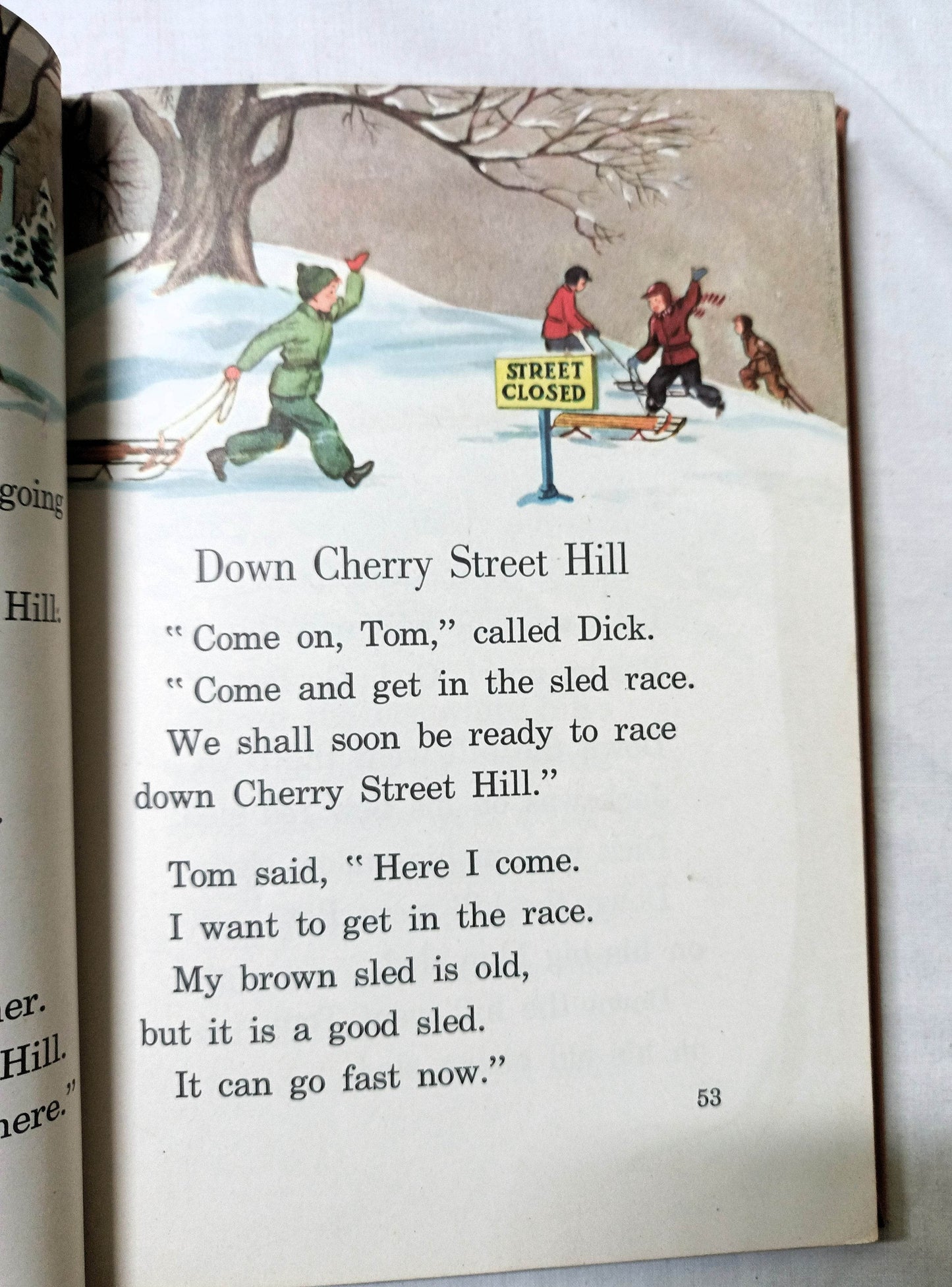 On Cherry Street Ginn Basic Readers Russell Hardcover Schoolbook 1953 - TulipStuff