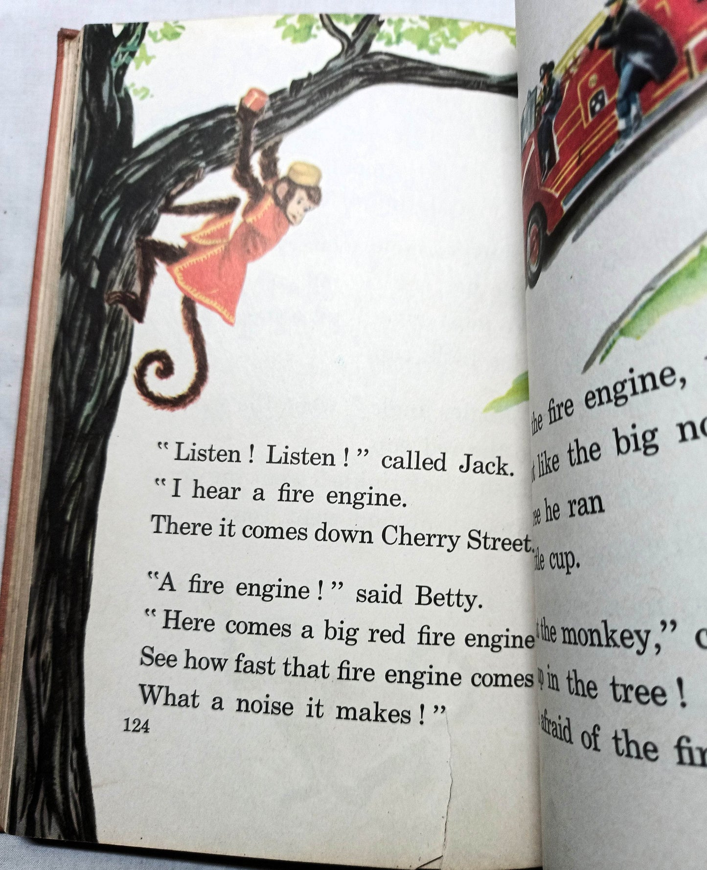 On Cherry Street Ginn Basic Readers Russell Hardcover Schoolbook 1953 - TulipStuff