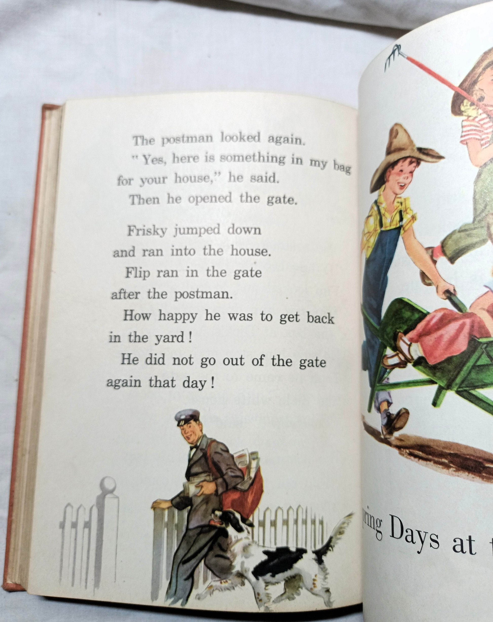 On Cherry Street Ginn Basic Readers Russell Hardcover Schoolbook 1953 - TulipStuff