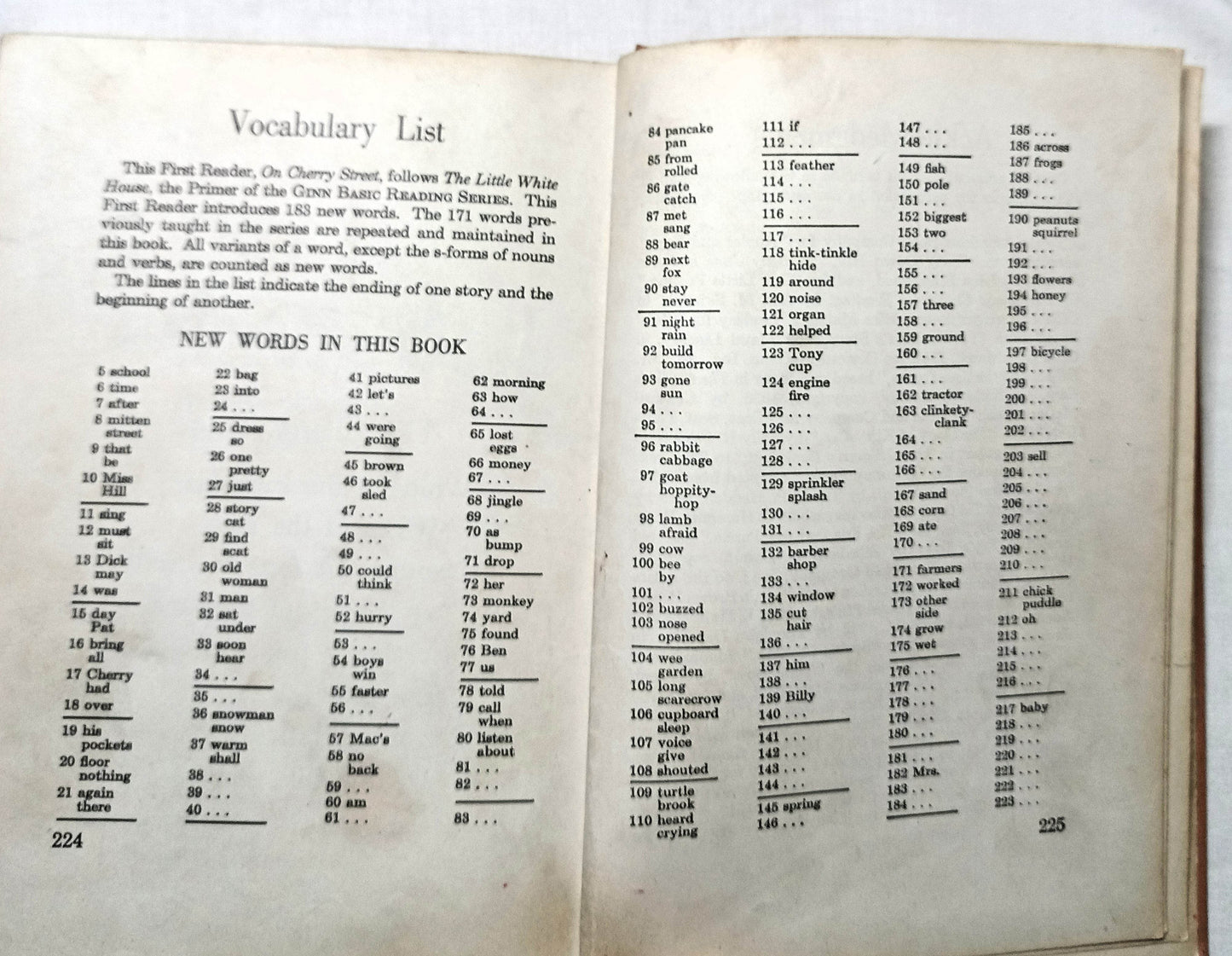 On Cherry Street Ginn Basic Readers Russell Hardcover Schoolbook 1953 - TulipStuff