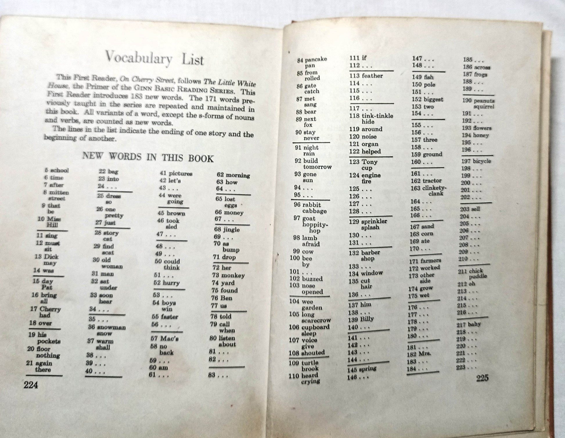 On Cherry Street Ginn Basic Readers Russell Hardcover Schoolbook 1953 - TulipStuff