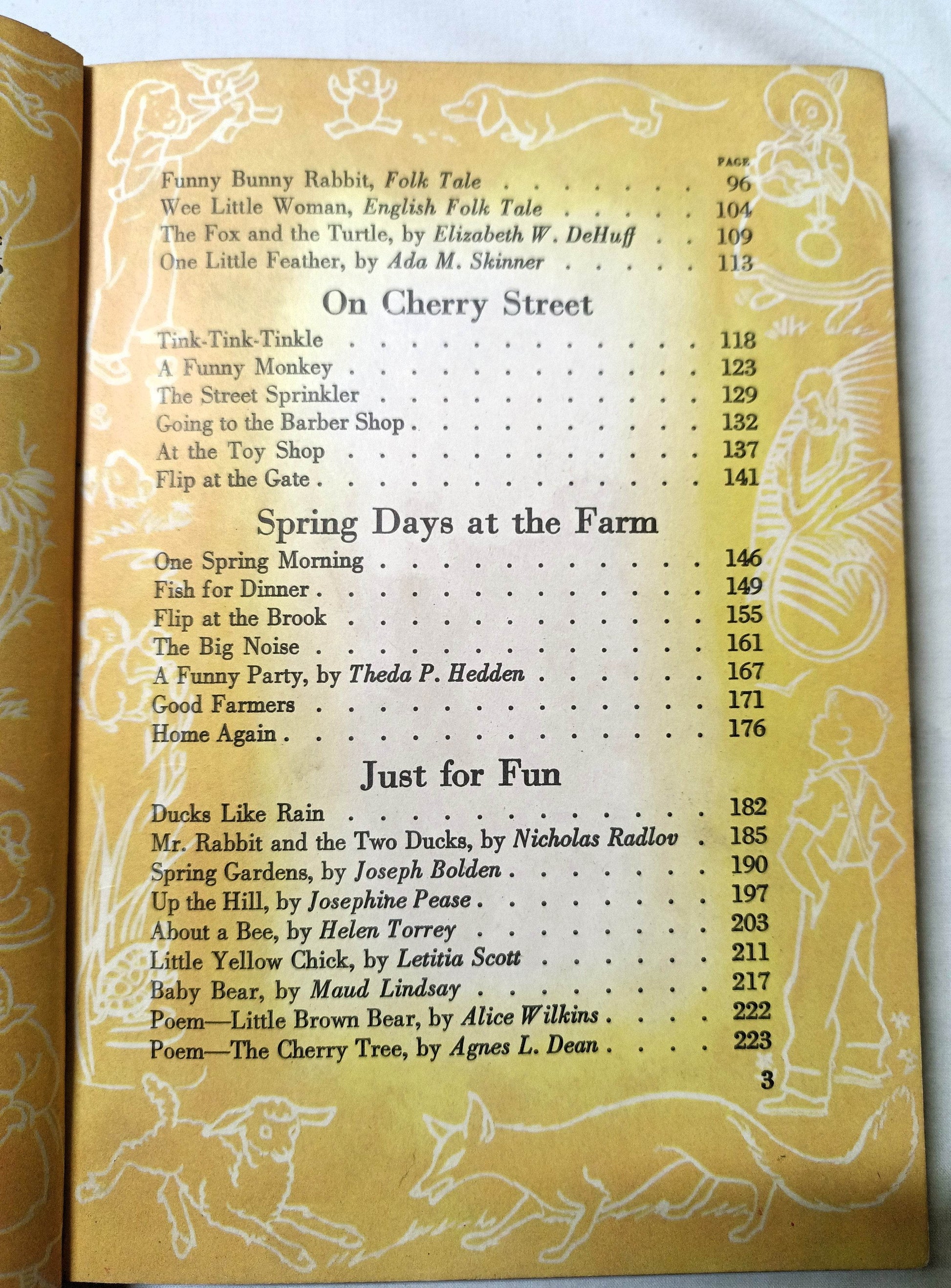 On Cherry Street Ginn Basic Readers Russell Hardcover Schoolbook 1953 - TulipStuff