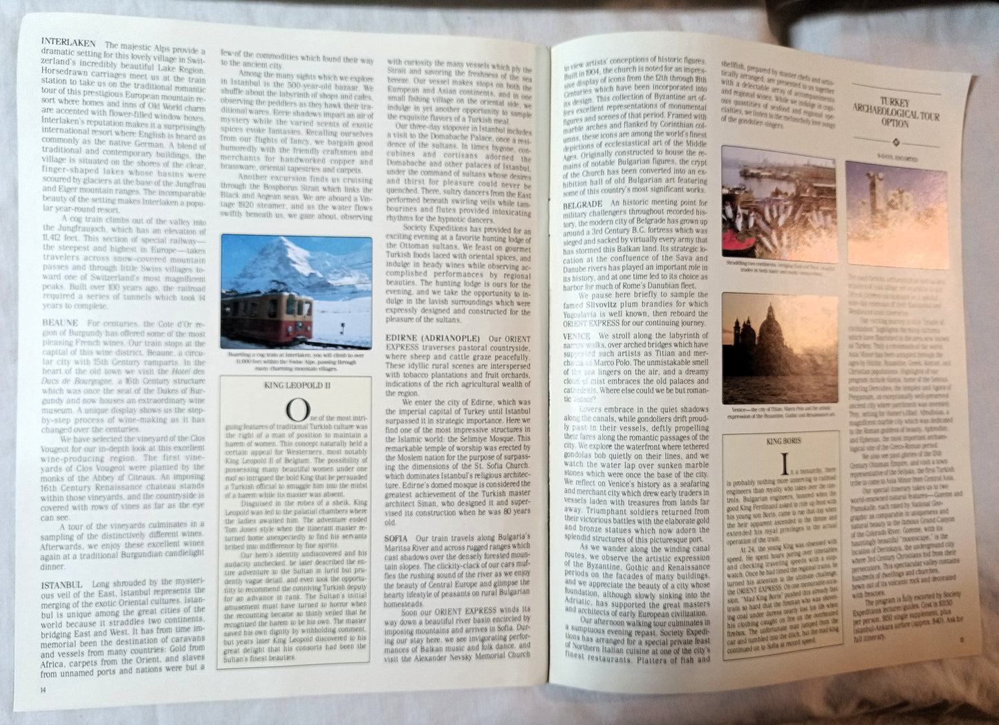 Orient Express Private Train Paris Istanbul Society Expeditions 1982-83 - TulipStuff