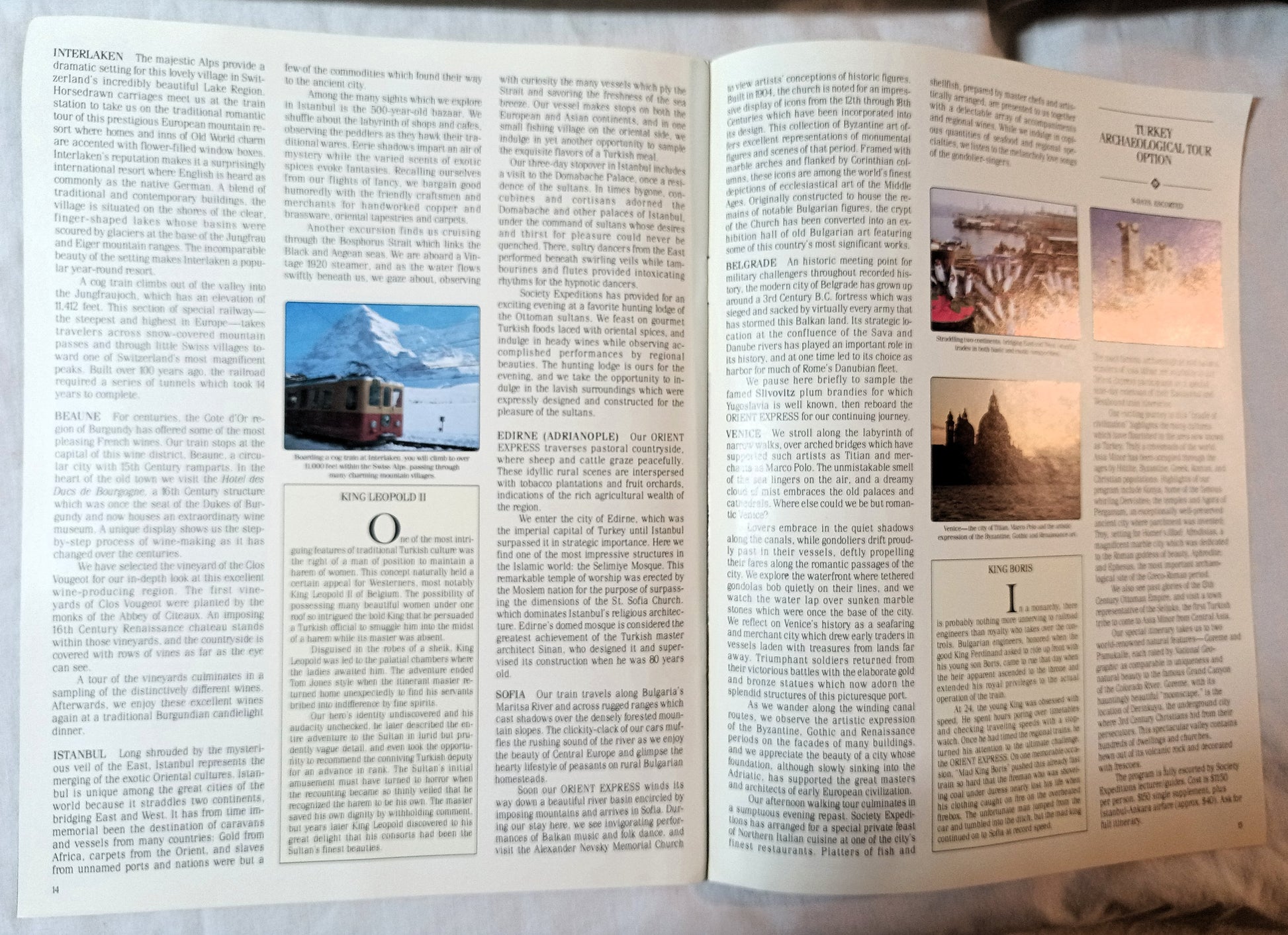 Orient Express Private Train Paris Istanbul Society Expeditions 1982-83 - TulipStuff