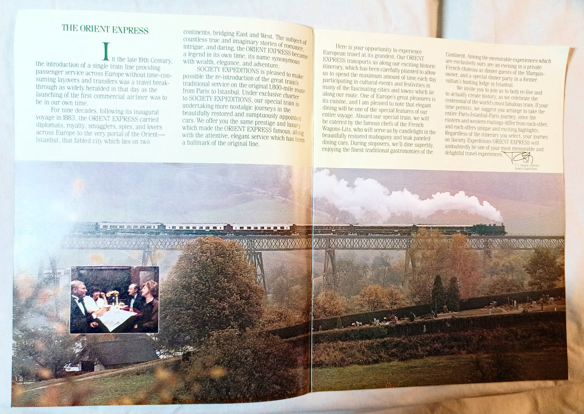 Orient Express Private Train Paris Istanbul Society Expeditions 1982-83 - TulipStuff