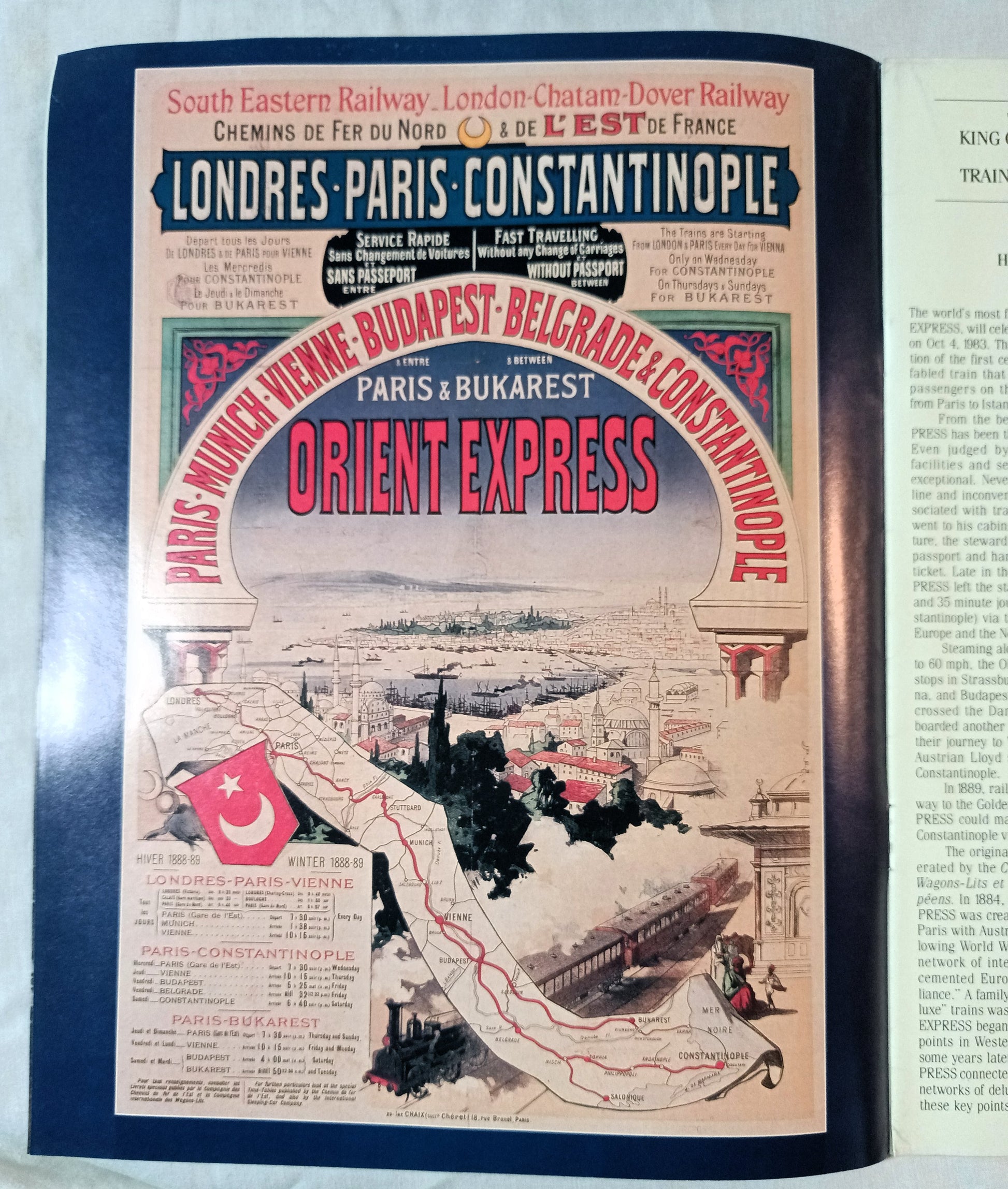 Orient Express Private Train Paris Istanbul Society Expeditions 1982-83 - TulipStuff