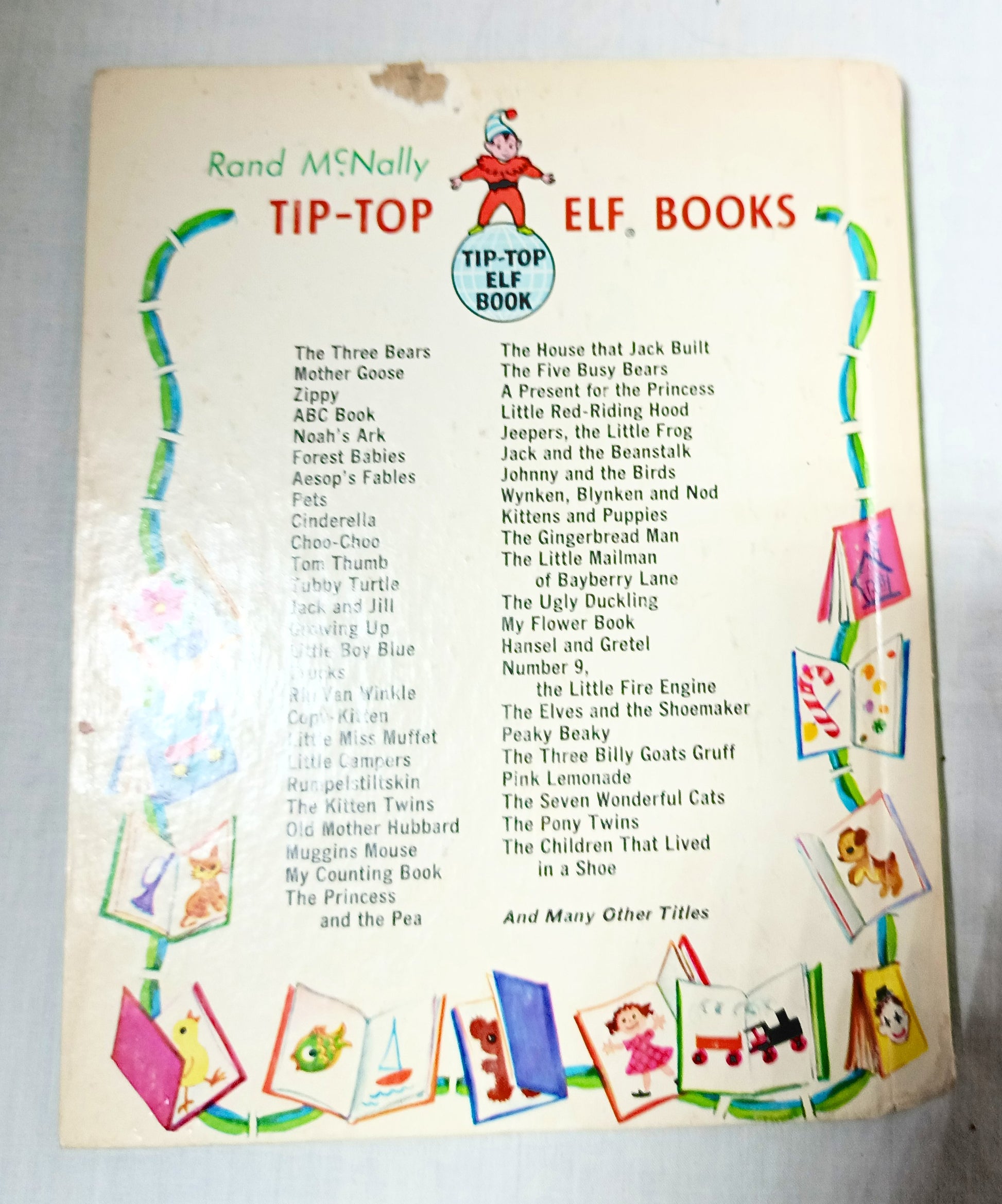 Our Animal Friends Virginia Hunter Tip-Top Elf Book Rand McNally 1956 - TulipStuff