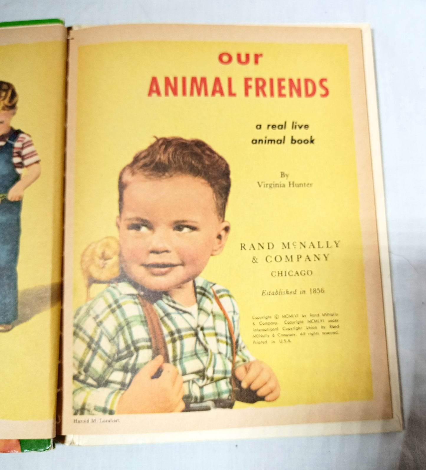 Our Animal Friends Virginia Hunter Tip-Top Elf Book Rand McNally 1956 - TulipStuff