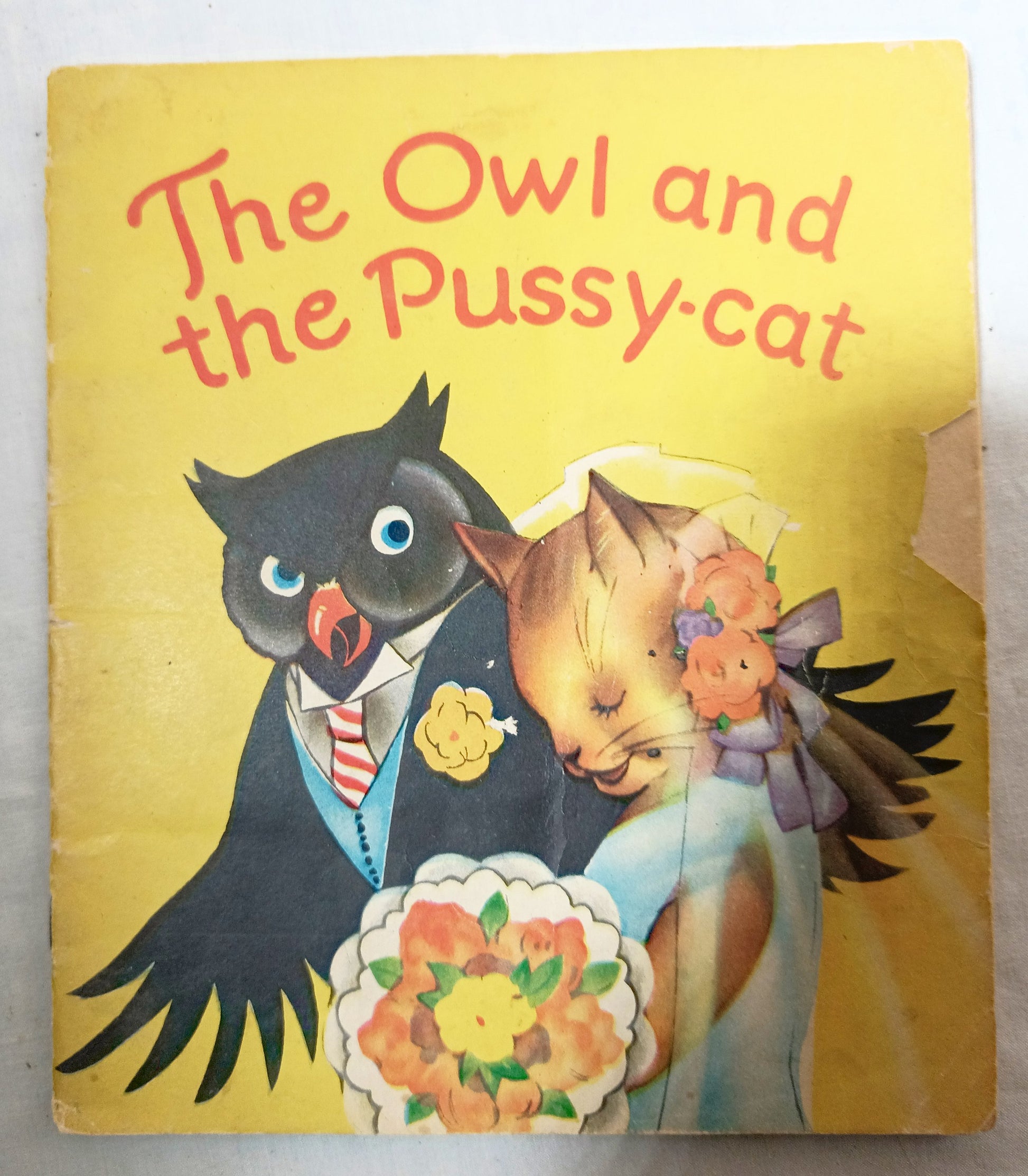 The Owl And The Pussy-cat Saalfield Publishing Akron Paperback 1938 - TulipStuff