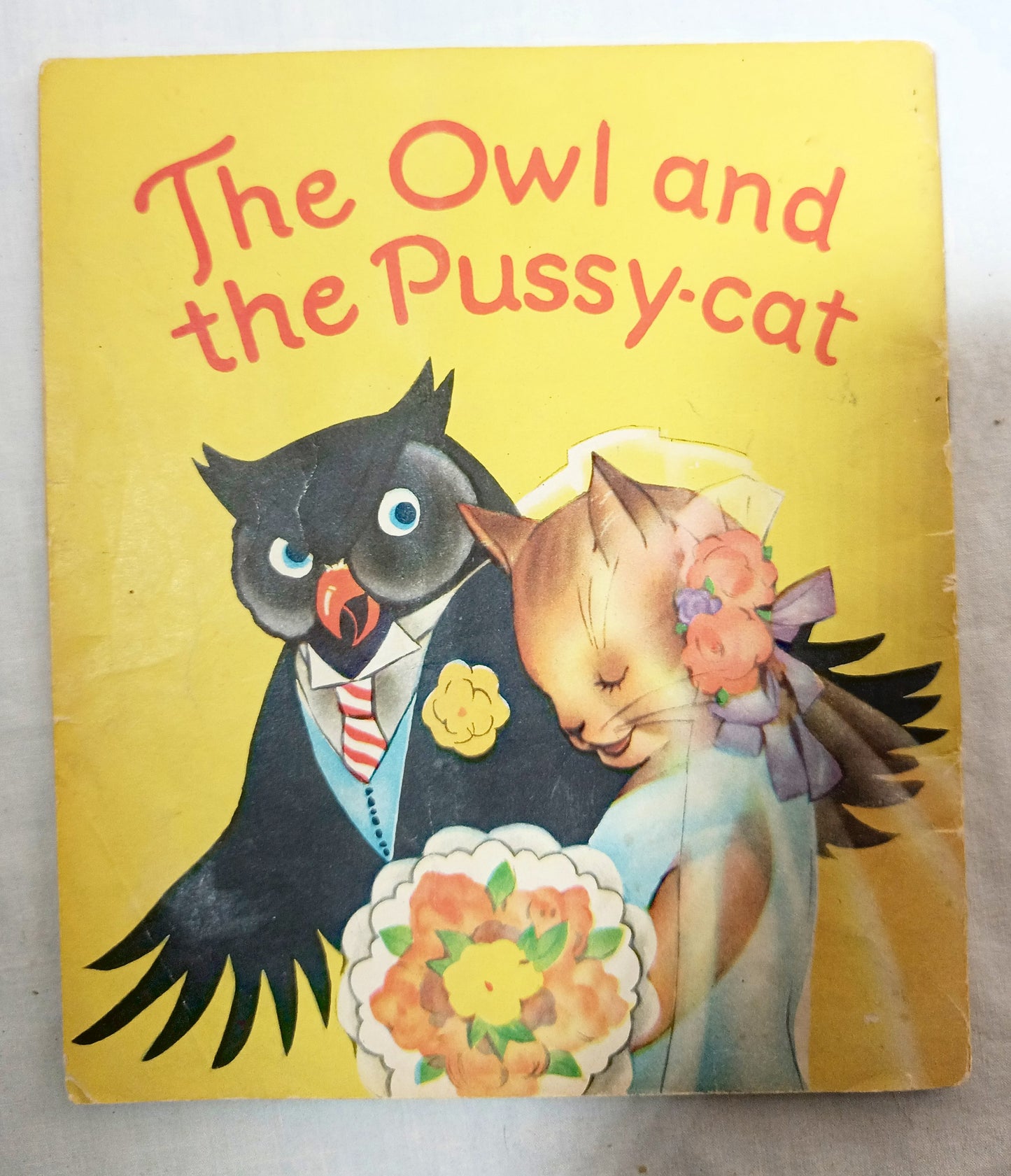 The Owl And The Pussy-cat Saalfield Publishing Akron Paperback 1938 - TulipStuff