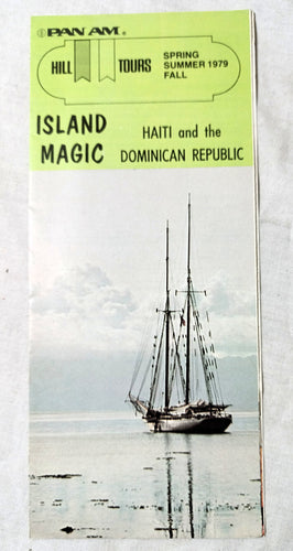 Pan Am Air Tours Island Magic Haiti Domican Republic Brochure 1979 - TulipStuff