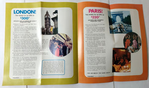 Pan Am Holidays Curtains Up Showtime In London And Paris Brochure 1968 - TulipStuff