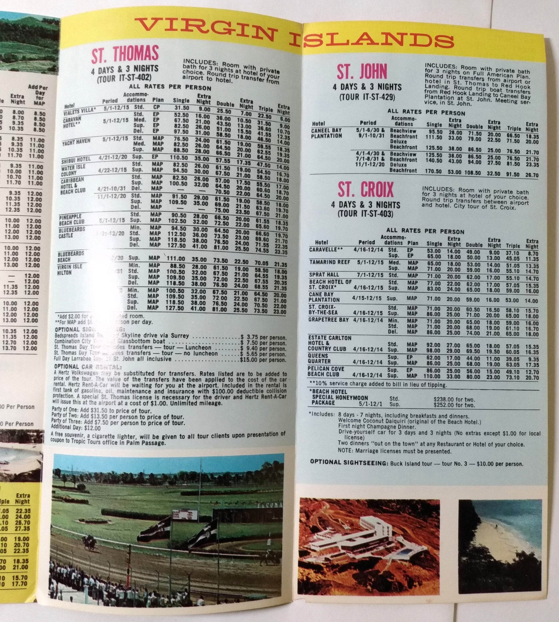 Pan Am Holidays Jet To Puerto Rico Virgin Islands Brochure 1968 - TulipStuff