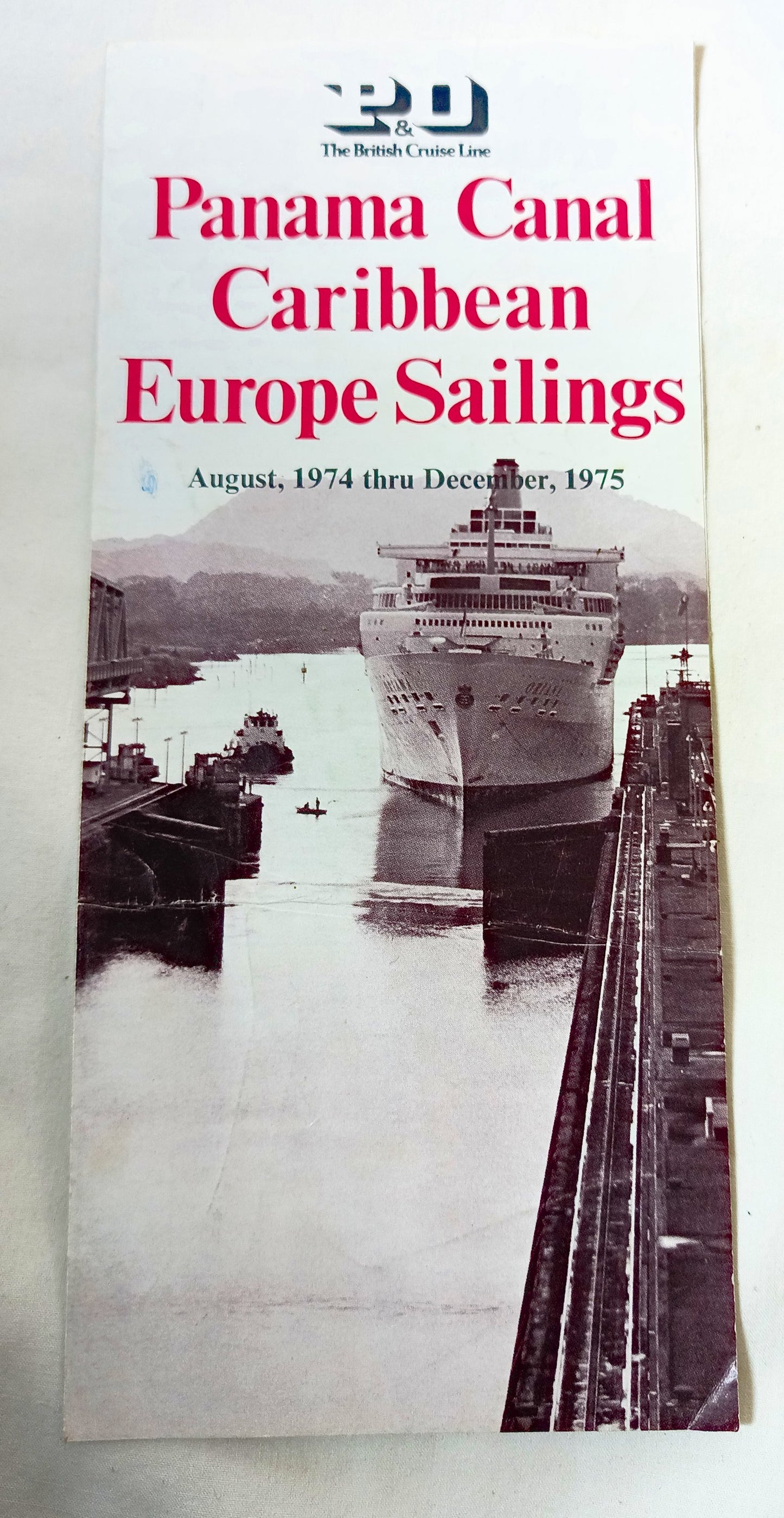P&O 1974/75 Panama Canal Caribbean Sailings Canberra Oriana Oronsay - TulipStuff