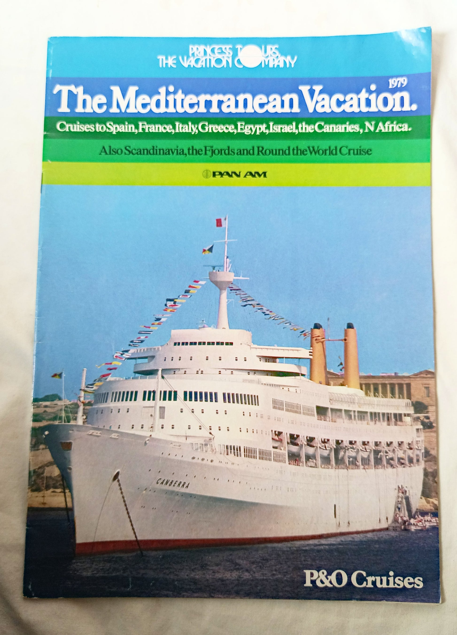 P&O Cruises Princess Tours 1979 Mediterranean Vacation Canberra Oriana - TulipStuff