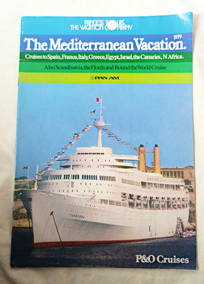 P&O Cruises Princess Tours 1979 Mediterranean Vacation Canberra Oriana - TulipStuff