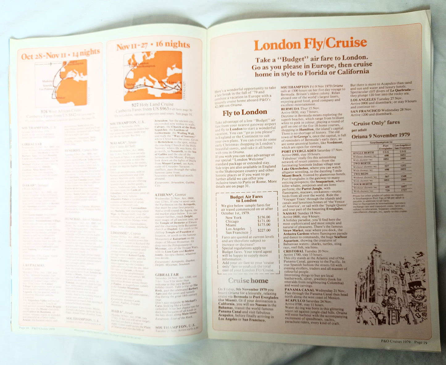 P&O Cruises Princess Tours 1979 Mediterranean Vacation Canberra Oriana - TulipStuff