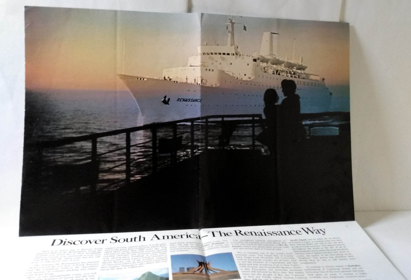 Paquet French Cruises ms Renaissance 1976 South America Brochure - TulipStuff