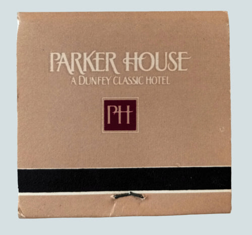 Parker House Dunfey Classic Hotel Boston MA Vintage Matchbook 1981 - TulipStuff