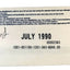 Port Authority Trans-Hudson PATH Train Monthly QuickCard July 1990 - TulipStuff