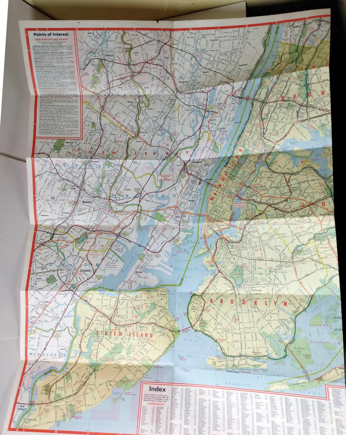 Pathmark New York City and Long Island Street Map 1985 - TulipStuff