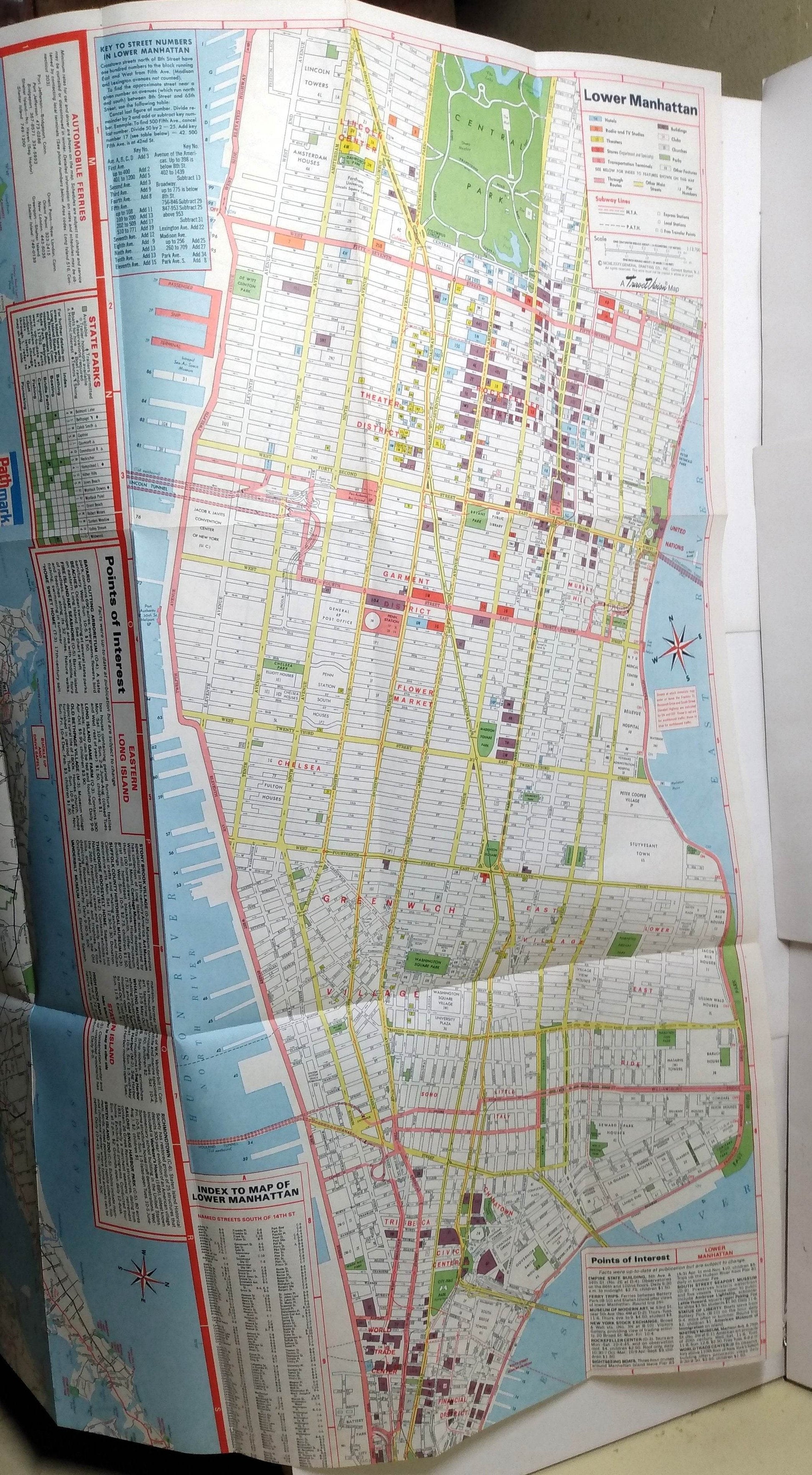Pathmark New York City and Long Island Street Map 1985 - TulipStuff