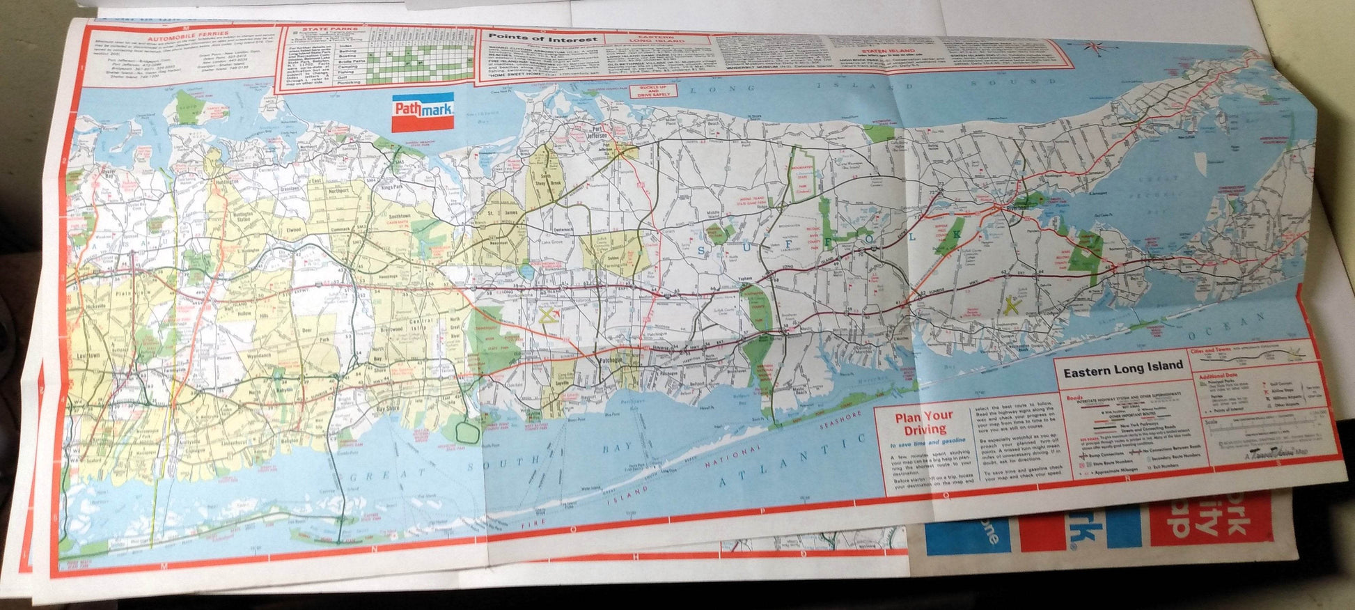 Pathmark New York City and Long Island Street Map 1985 - TulipStuff