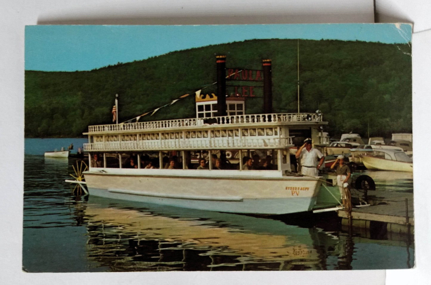 Paula Lee Excursion Boat Otsego Lake Cooperstown New York 1965 - TulipStuff