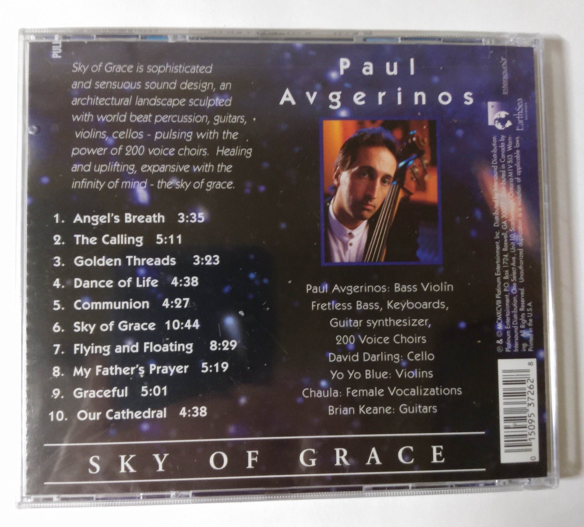 Paul Avgerinos Sky Of Grace New Age Ambient Album CD Earthsea 1998 - TulipStuff