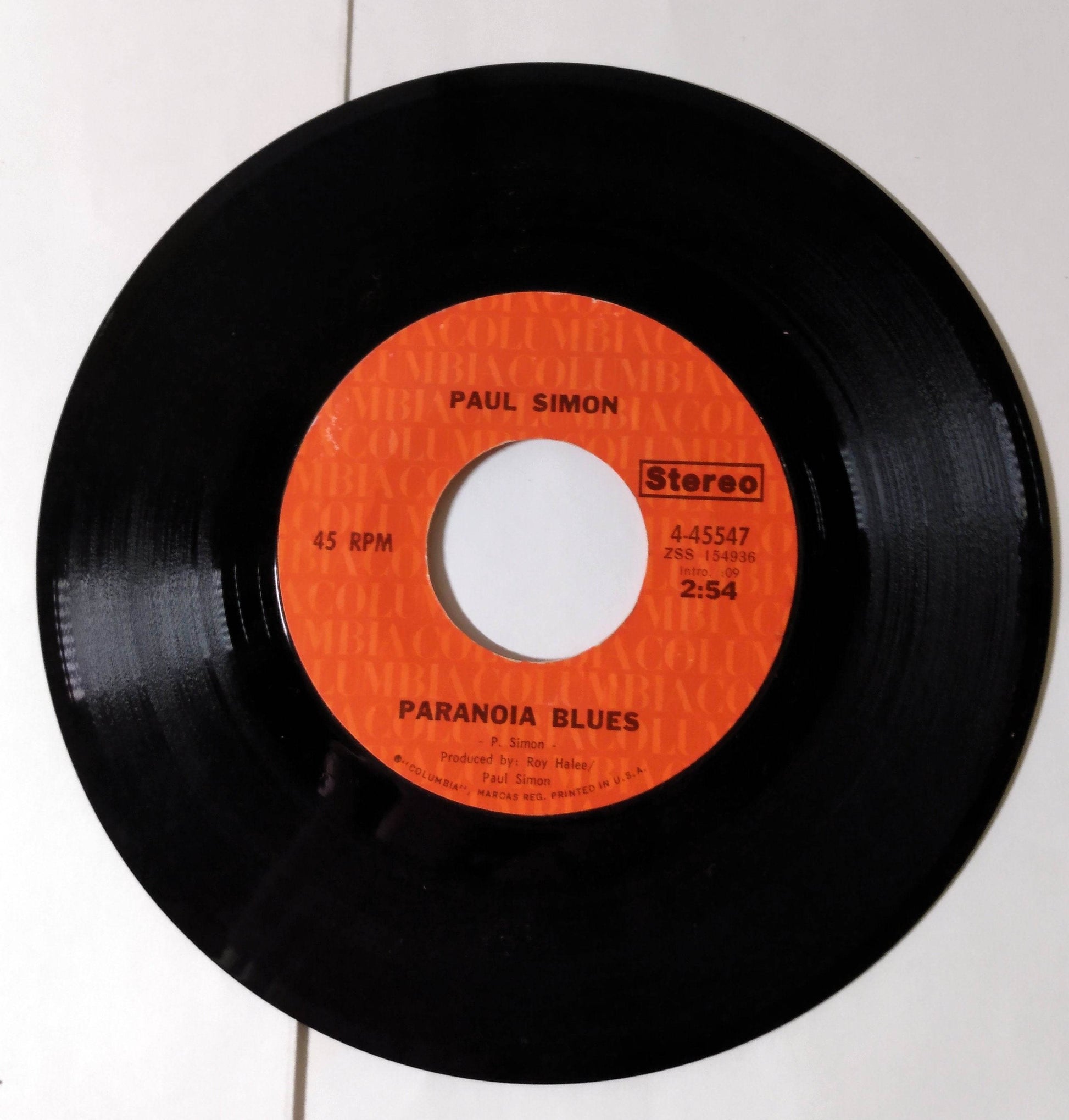 Paul Simon Mother And Child Reunion 7" 45rpm Vinyl Record Columbia 1972 - TulipStuff