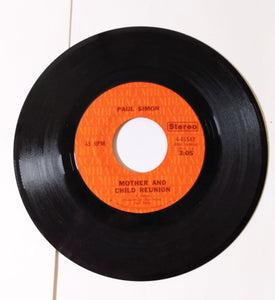 Paul Simon Mother And Child Reunion 7" 45rpm Vinyl Record Columbia 1972 - TulipStuff