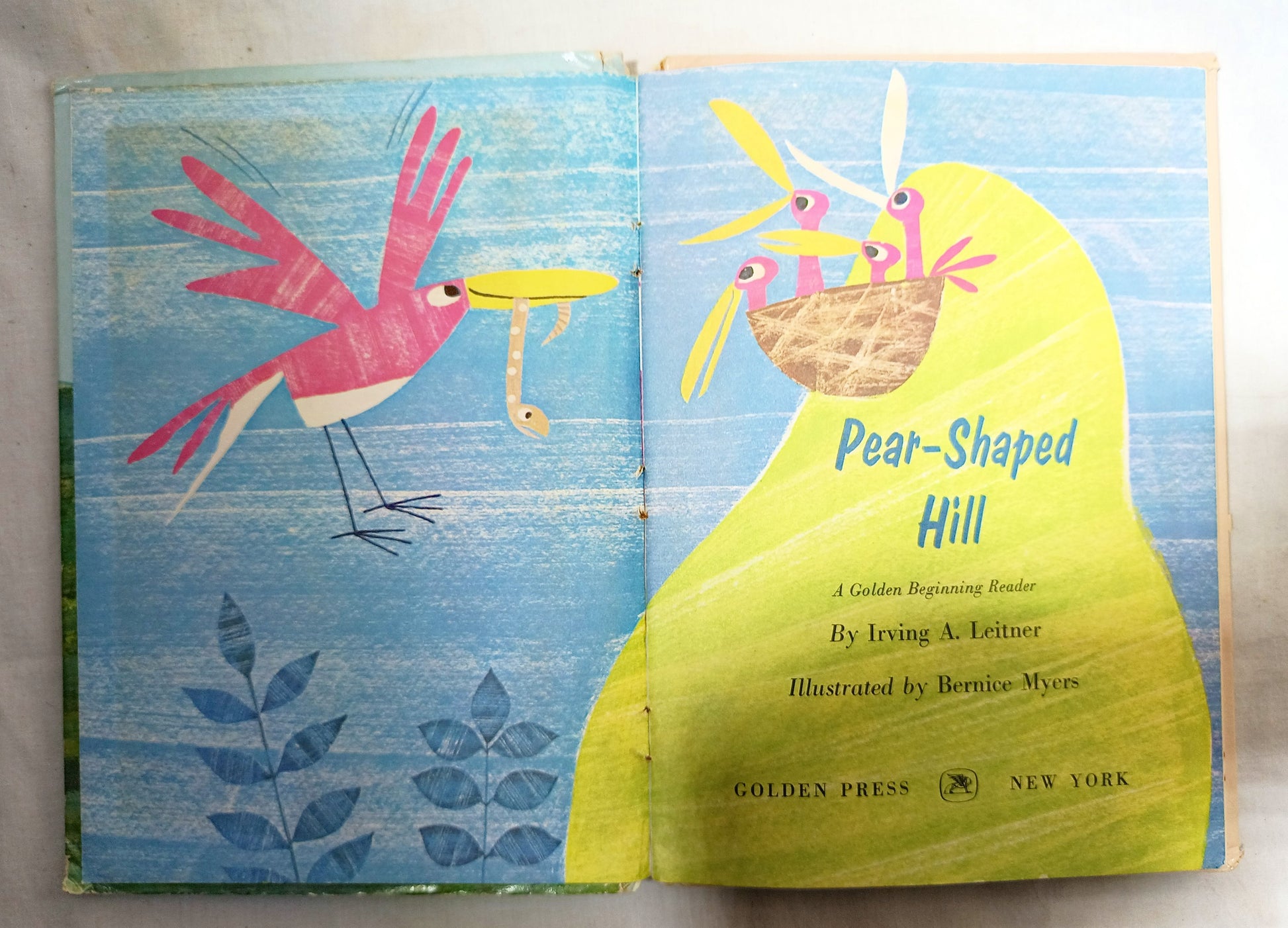 Pear-Shaped Hill Irving Leitner Golden Beginning Reader 1969 - TulipStuff