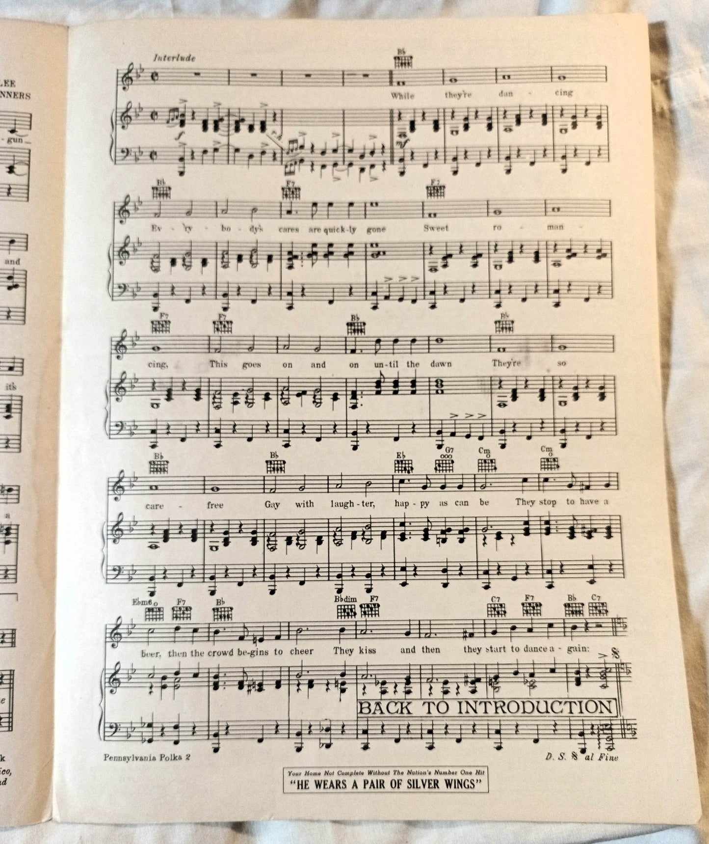 Pennsylvania Polka Give Out Sister Sheet Music Andrews Sisters 1942 - TulipStuff