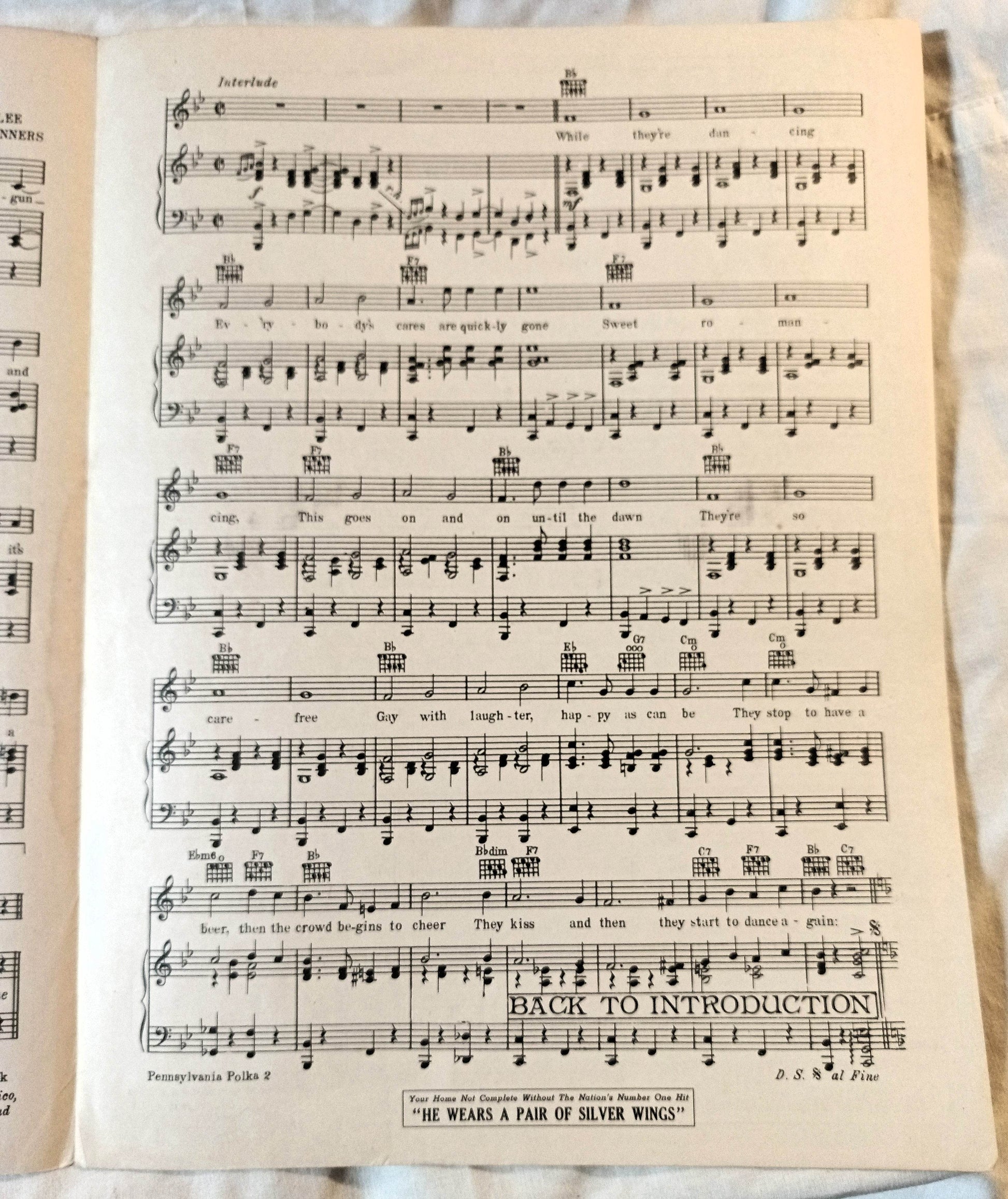 Pennsylvania Polka Give Out Sister Sheet Music Andrews Sisters 1942 - TulipStuff