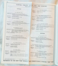 Load image into Gallery viewer, Pennsylvania Railroad Condensed Passenger Train Schedules 1964
