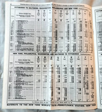 Load image into Gallery viewer, Pennsylvania Railroad Condensed Passenger Train Schedules 1964
