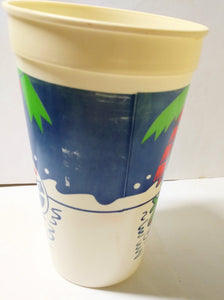 Pepsi Christmas Santa Claus 32 Oz Plastic Cup 1990's Pizza Hut/KFC - TulipStuff