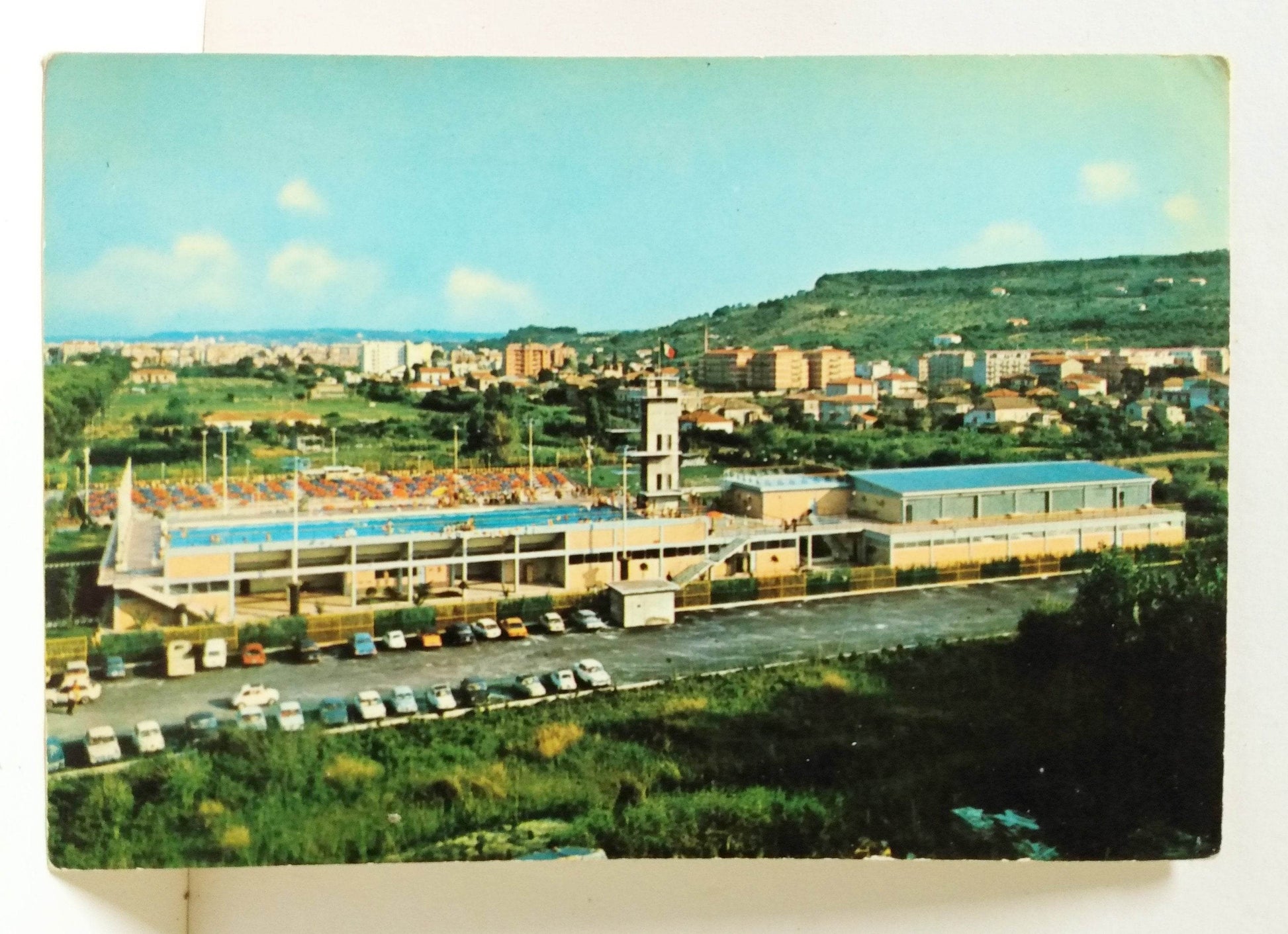 Pescara Italy Le Naiadi Sports Center View Of Swimming Pools 1960's - TulipStuff