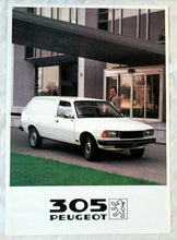 Load image into Gallery viewer, Peugeot 305 Fourgonnette Van Dealer Sales Brochure France 1982 - TulipStuff
