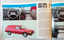 Load image into Gallery viewer, Peugeot 205 305 Vans 504 Pick-ups UK Dealer Sales Brochure 1987 - TulipStuff
