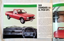 Load image into Gallery viewer, Peugeot 205 305 Vans 504 Pick-ups UK Dealer Sales Brochure 1987 - TulipStuff

