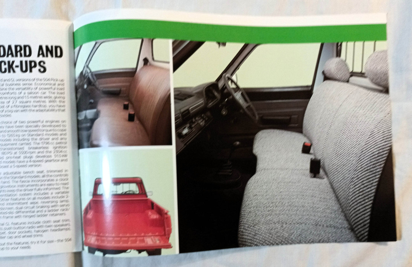 Peugeot 205 305 Vans 504 Pick-ups UK Dealer Sales Brochure 1987 - TulipStuff