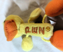 Load image into Gallery viewer, Pez Barn Yard Babies Plush Duck Candy Dispenser Keychain 2005 - TulipStuff

