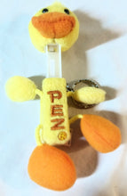Load image into Gallery viewer, Pez Barn Yard Babies Plush Duck Candy Dispenser Keychain 2005 - TulipStuff
