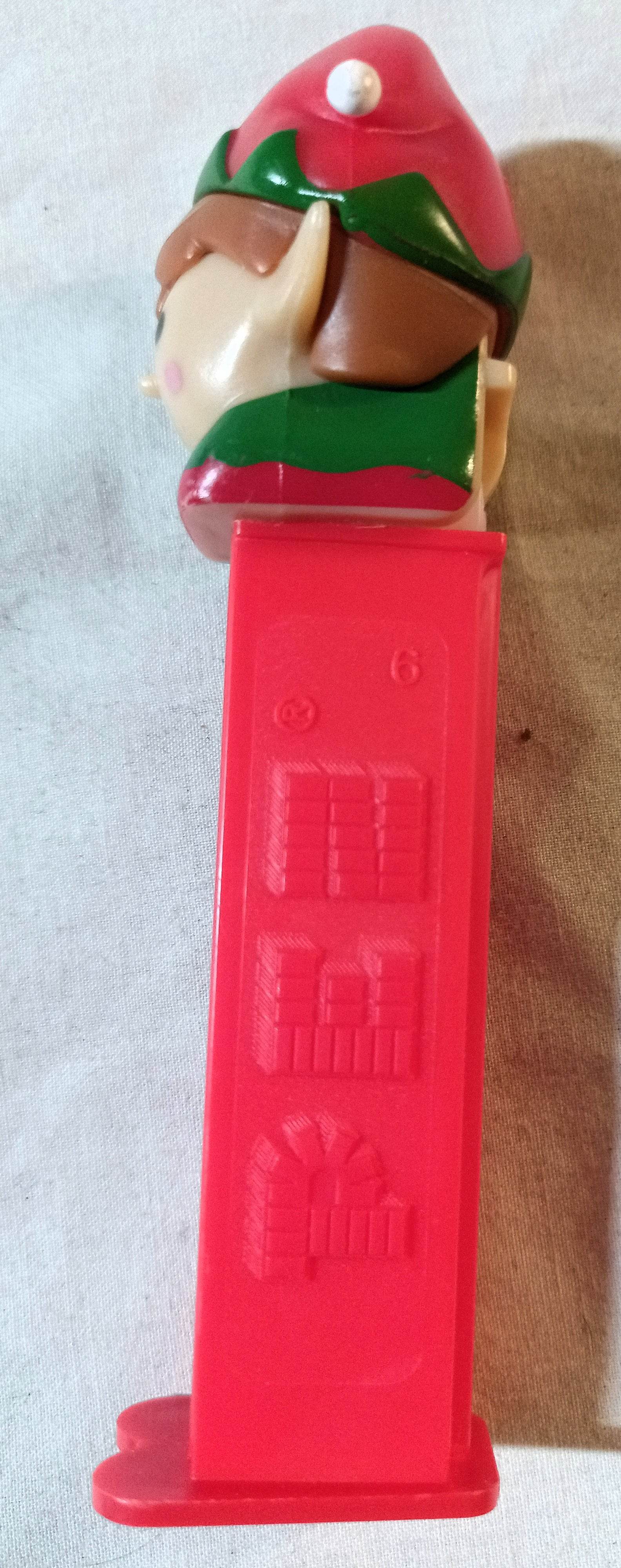 Pez Season's Greetings Holiday Red/Green Elf Candy Dispenser - TulipStuff