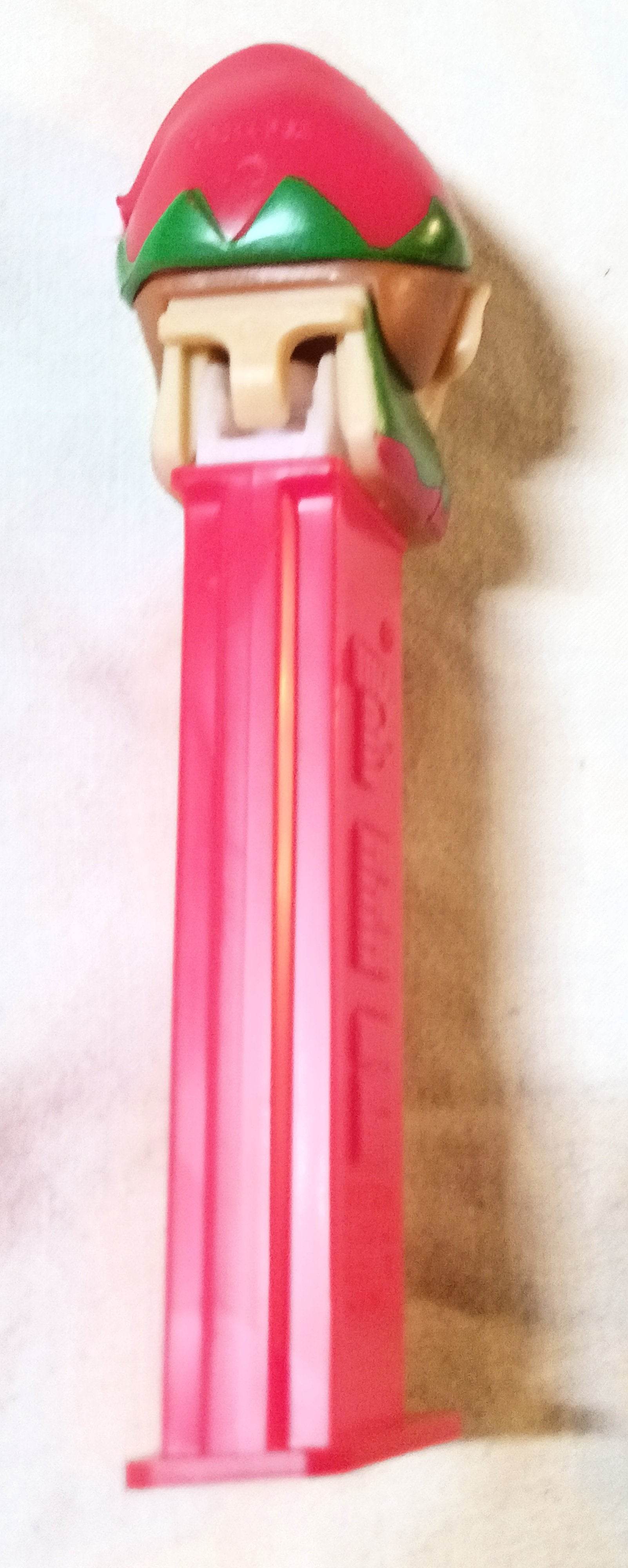 Pez Season's Greetings Holiday Red/Green Elf Candy Dispenser - TulipStuff