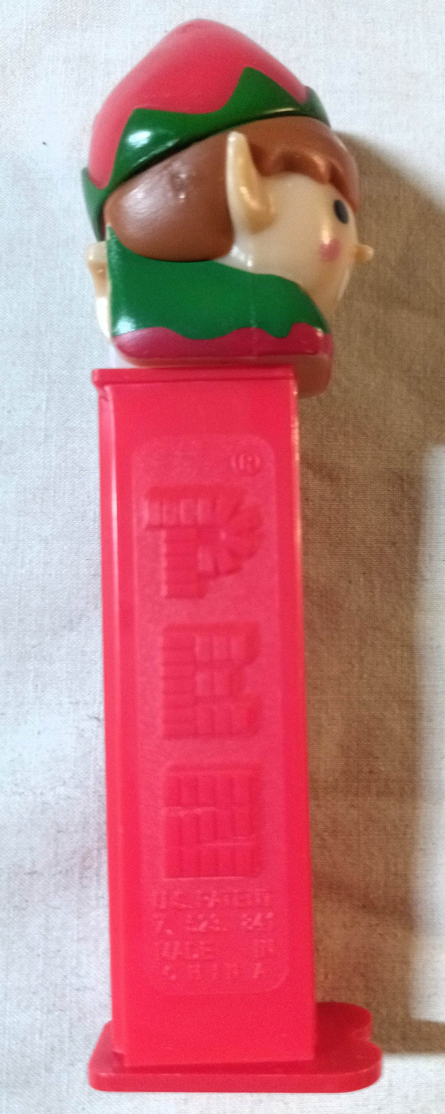 Pez Season's Greetings Holiday Red/Green Elf Candy Dispenser - TulipStuff