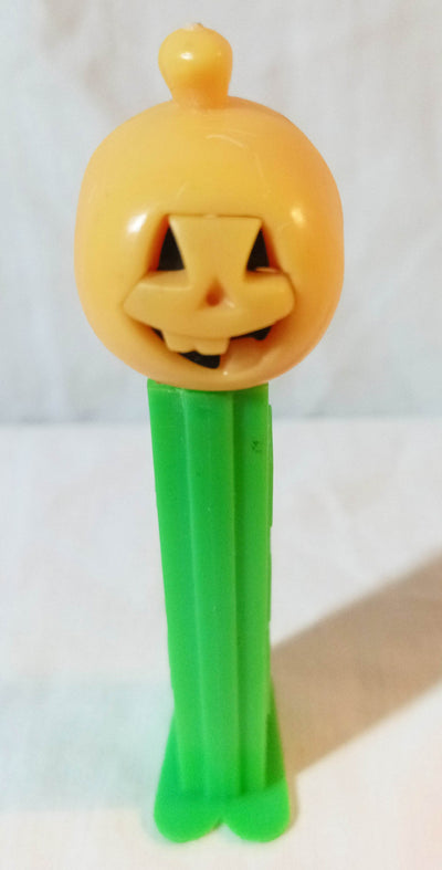 Pez Jack-O-Lantern Pumpkin Candy Dispenser Austria 1987 w/feet - TulipStuff