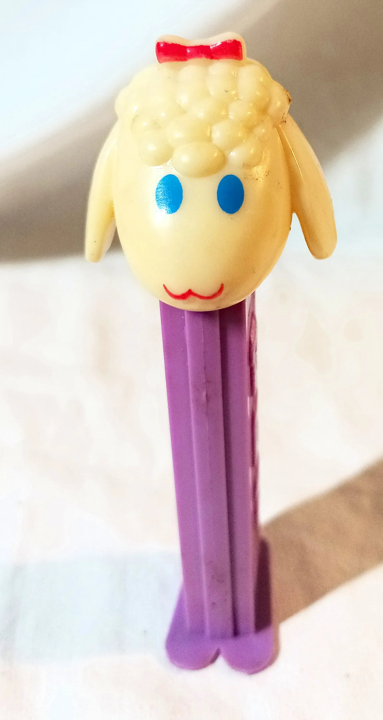 Pez Lamb Chop Candy Dispenser Purple Yugoslavia 1980's - TulipStuff