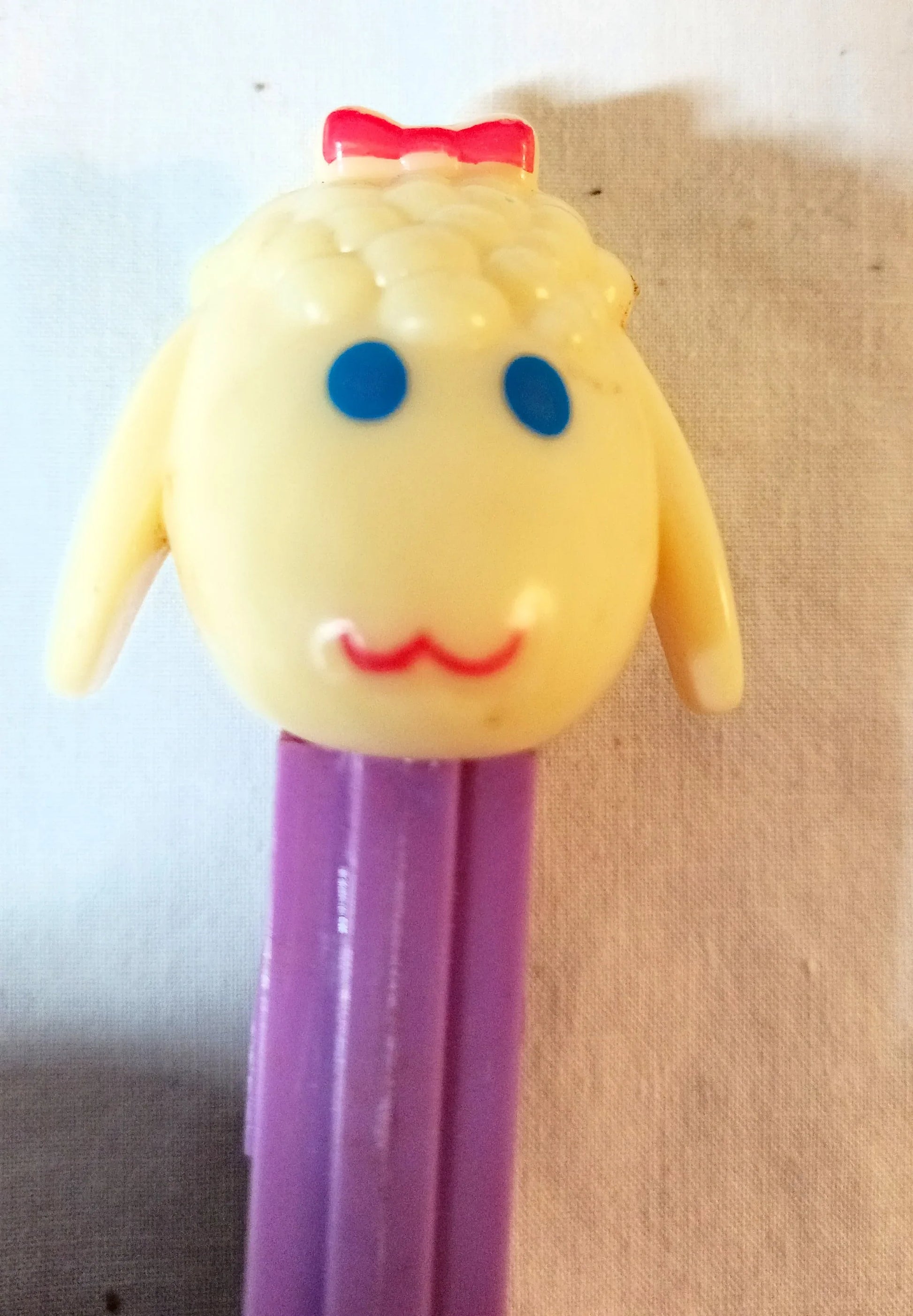Pez Lamb Chop Candy Dispenser Purple Yugoslavia 1980's - TulipStuff